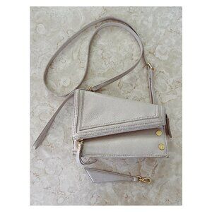 Hammitt Curtis Convertible Bag in Chateau Cream White Leather and Gold